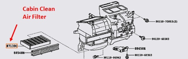 Toyota Camry 2005 Ac Filter
